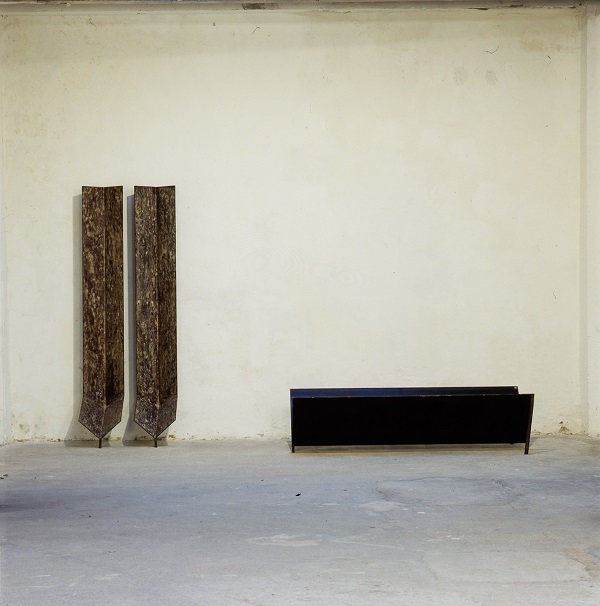 Miroslaw Balka, 1993 2 x (216 x 35 x 65 cm) (190 x 83 x 48 cm), 1993